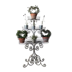 Tall French Iron Florists Plant Sta...