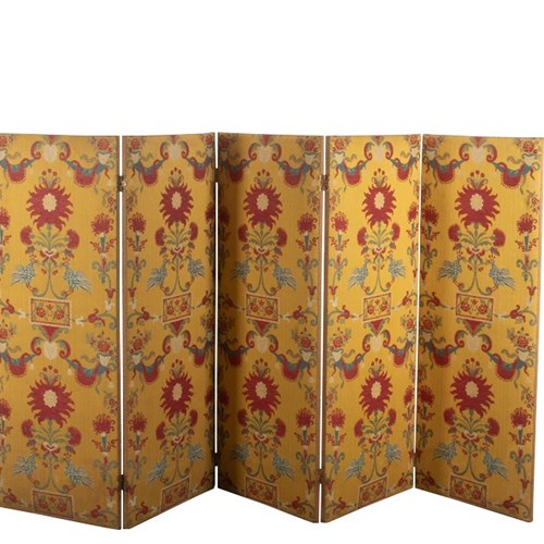 Woven Suzani Five Fold Screen