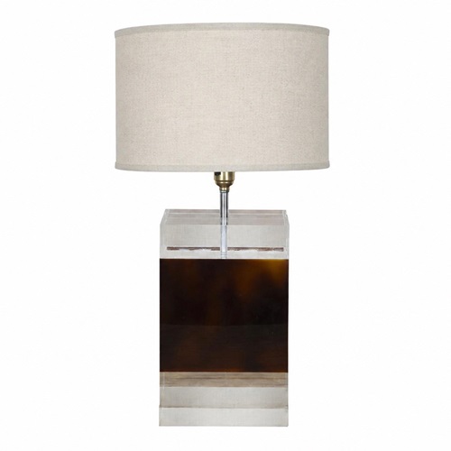 1970'S Italian Lucite And Faux Tortoiseshell Table Lamp In The Manner Of Alessan
