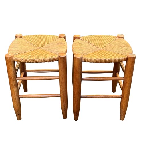 Pair Of Charlotte Perriand Style Stools