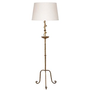 Mid-Century Spanish Gilt Iron Floor...