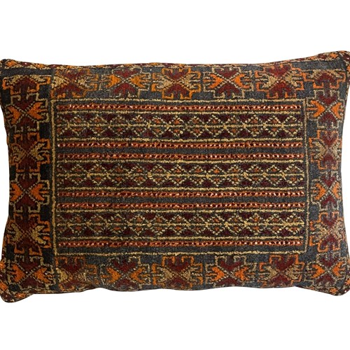 Mid-Century Turkish Anatolian Rug Cushion