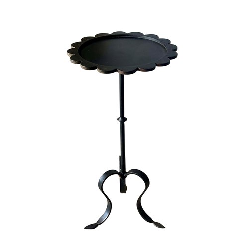 Mid-Century Spanish Iron Daisy Martini Table