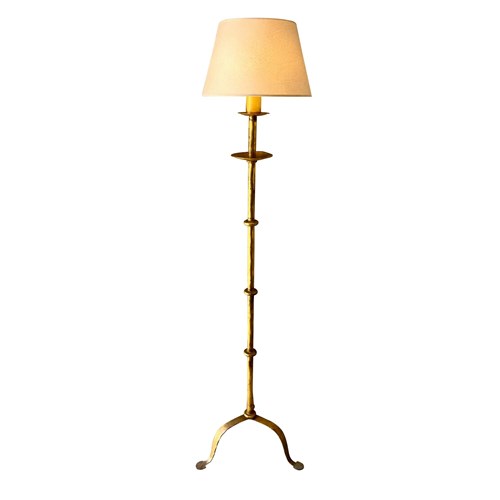 Mid Century Spanish Iron Floor Lamp