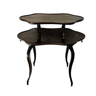 Mid-Century French Two-Tiered Chino...