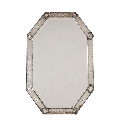 Early 20Th Century Octagonal Venetian Mirror