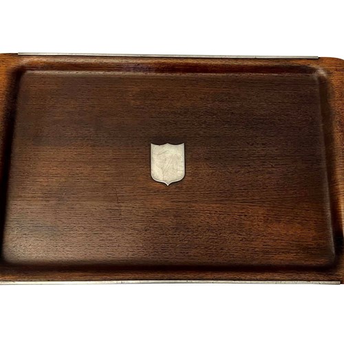 Mid-Century Modern Sculpted Wooden Serving Tray