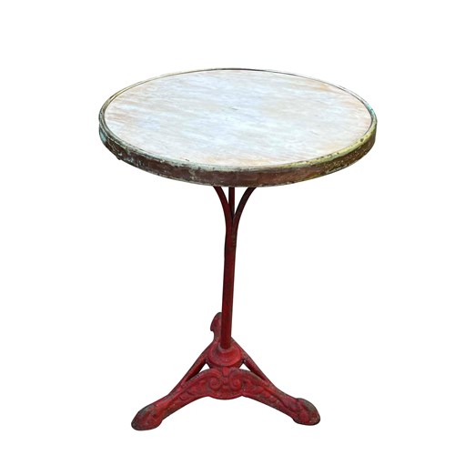 Late 19Th Century French Bistro Gueridon Table
