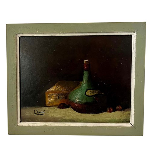 Small Mid-Century Spanish Oil Painting By Lladro
