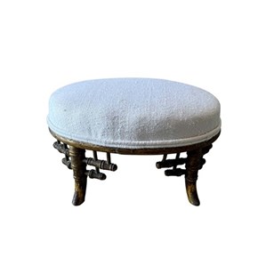 Small 19Th Century Faux Bamboo Foot...