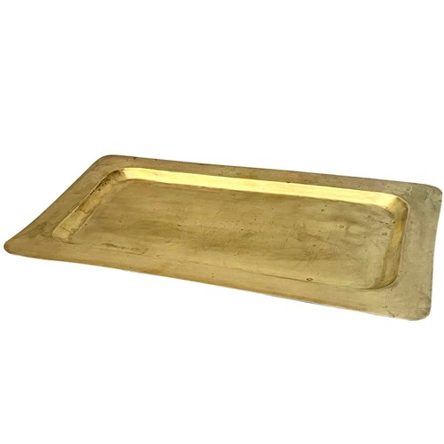 Large 20Th Century Italian Modernist Brass Tray
