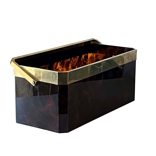 Mid-Century Italian Magazine Holder In The Manner Of Aldo Tura