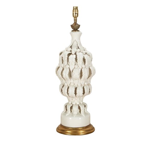 Large Mid Century Bondia Ceramic Table Lamp