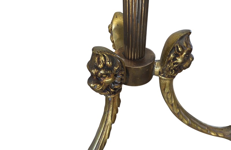 20th Century Brass Floor Lamp With Lions Paw Feet-adps-antiques-brass-floor-lamp-4473--4-main-637938210358622910.jpg
