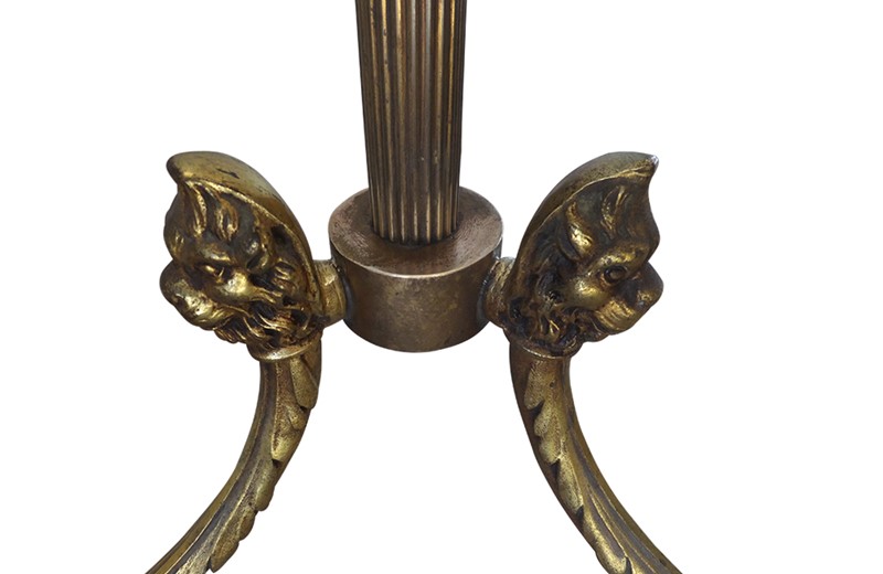 20th Century Brass Floor Lamp With Lions Paw Feet-adps-antiques-brass-floor-lamp-4473--6-main-637938210364560361.jpg
