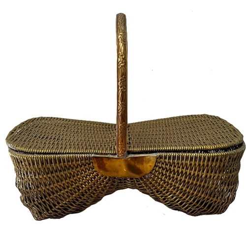 Madame De Sevigny Brass Chocolate Basket