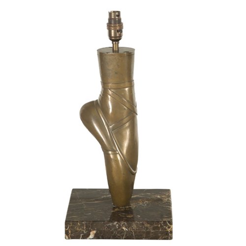  Bronze Ballet Shoe Table Lamp