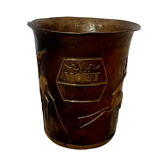 Copper Art Deco 'Moet' Champagne Bucket