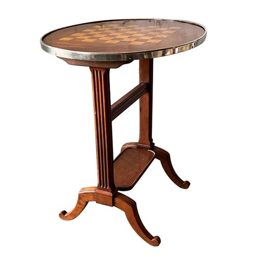 Folding Oval Games Table