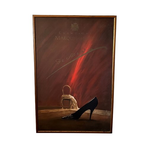 20Th Century French Advertising Poster 'Champagne Marquis De Sade'