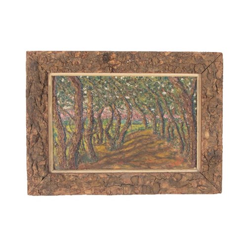 Signed Landscape Painting By Cohen