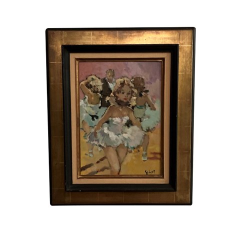 Framed Oil Painting 'Prima Ballerina' By Pierre Grisot