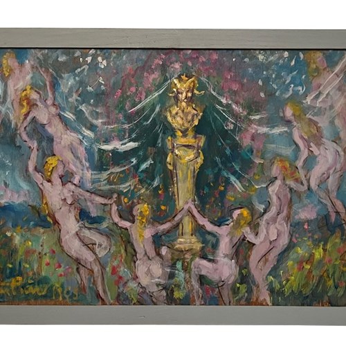 Framed Painting 'Dancing Nymphs Of The Forest' 