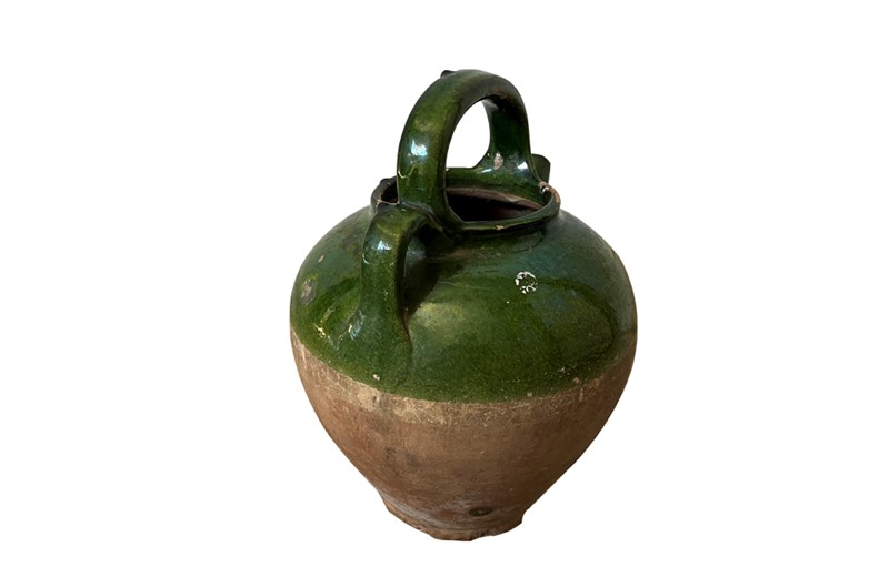 19th century green glazed french pottery jug-adps-antiques-green-pottery-french-cruche-4538-4-main-637986649294628848.jpg