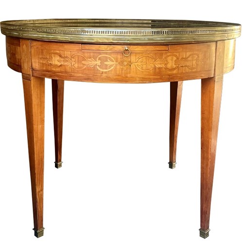 Large French Centre Table With Marble Top