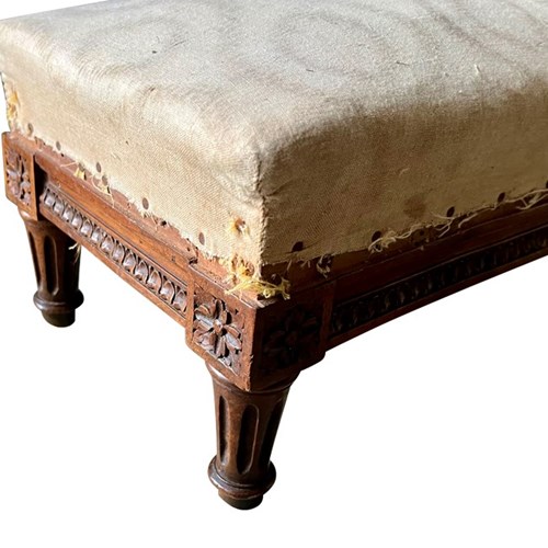 Long 19Th Century Louis Xvi Revival Footstool