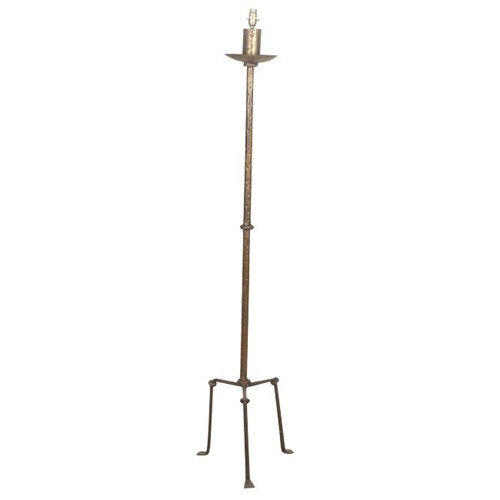 Mid Century Spanish Iron Floor Lamp