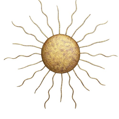 Mid-Century Spanish Sunburst Ceiling Or Wall Light