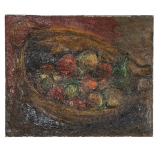 Mid-Century French Oil On Canvas Pa...