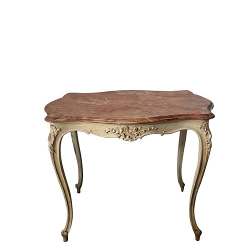 French Louis Xv Revival Painted Side Table