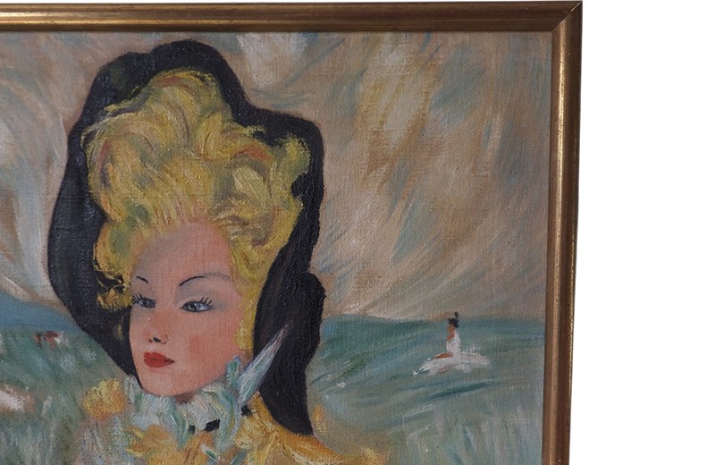 20th Century Signed Portrait by J.Lombard-adps-antiques-painting-after-domergue-4413--3-main-637955816623156597.jpg