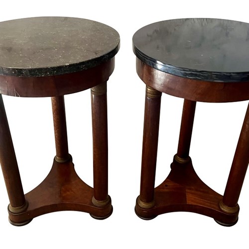 Pair Of 19Th Century Empire Revival End Tables