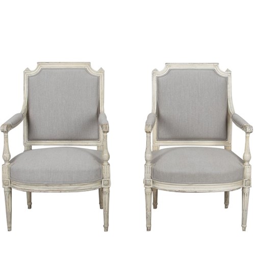 Pair Of Louis XVI Revival Armchairs