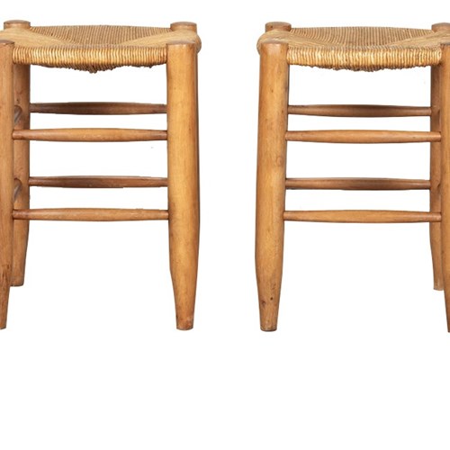 Pair Of Charlotte Perriand Style Stools