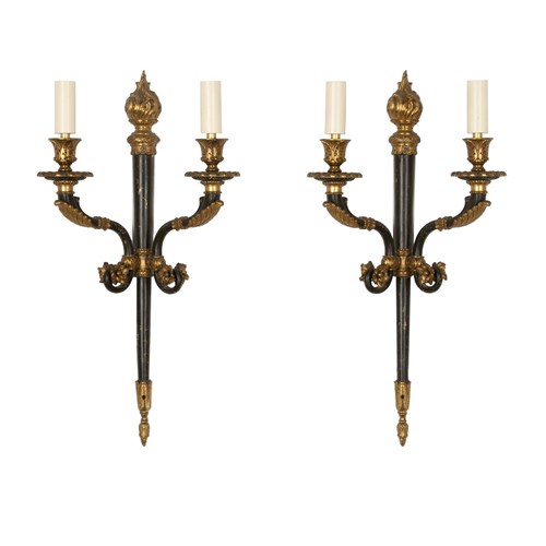 Pair Of 20Th Century French Empire Revival Wall Lights