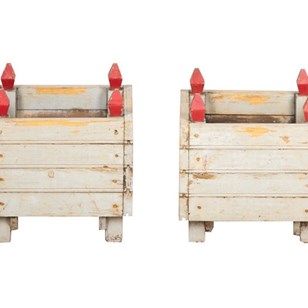 Pair Of Mid-Century French Painted ...