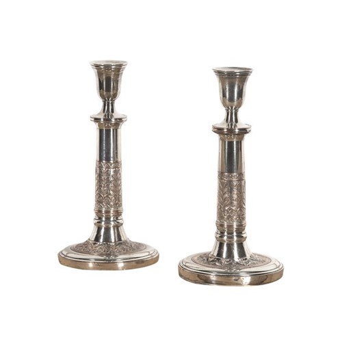 Pair Of Neo-Classical Revival Candlesticks