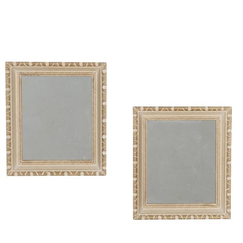 Pair Of 20Th Century Small French Carved Frame Mirrors