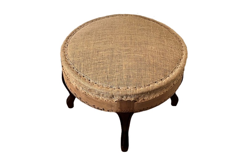 19th century round French walnut stool-adps-antiques-round-walnut-19th-century-pouffe-stool-4507-6-main-637992672166391095.jpg