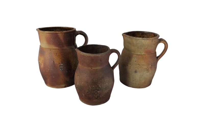 Collection Of Three French Stoneware Jugs-adps-antiques-set-of-3-french-stoneware-jugs--4249-1-main-637713841809983042.jpg