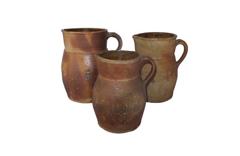Collection Of Three French Stoneware Jugs-adps-antiques-set-of-3-french-stoneware-jugs--4249-2-main-637713841617951622.jpg