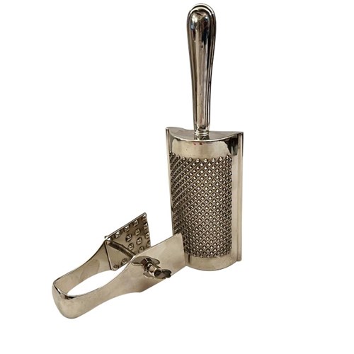 20Th Century French Silverplate Cheese Grater Set