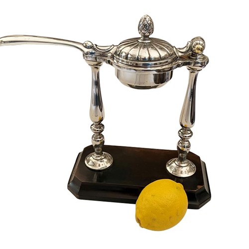 20Th Century French Silverplate Cocktail Citrus Press