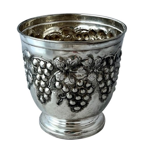 Mid-Century Champagne Bucket With Grape Vine Decoration