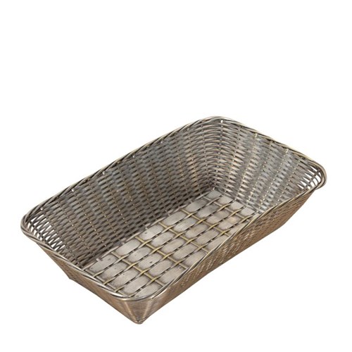 Silver Plate Woven Bread Basket