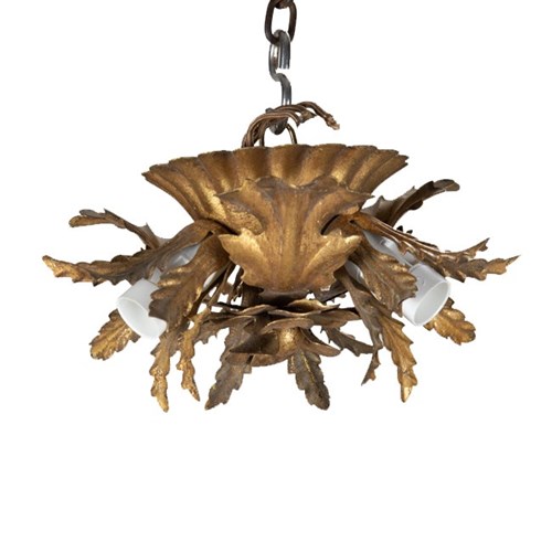 Small Mid-Century Italian Ceiling Light Attributed To Banci